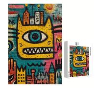 2000 Piece Jigsaw Puzzle for Adults, Abstract & Colorful Premium Wooden Puzzles with Poster, Classic Cut, Interlocking Pieces for Home Decor & Mindfulness 30 x 41 in - Aged 14+ Only (Not a Toy) P3#736