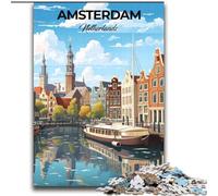 2000 Piece Jigsaw Puzzle for Adults And Teenagers Amsterdam Netherlands, for Educational Game Challenge Toy Enhance Memory for Age 14 70x100cm