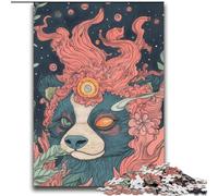 2000 Piece Jigsaw Puzzle for Adults And Teenagers Animal Panda Art Charcoal Art Staycation Kill Time for Home Decoration 70x100cm