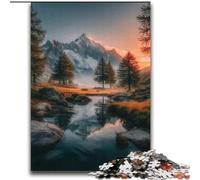 2000 Piece Jigsaw Puzzle for Adults And Teenagers Beautiful Mountains And Lakes Staycation Kill Time with Fully Interlocking Randomly Shaped Pieces 70x100cm