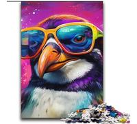 2000 Piece Jigsaw Puzzle for Adults And Teenagers Colorful Art Penguin,Stress Reliever Difficult Challenge with Matching Poster And Trivia Sheet 70X100CM