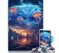 2000 Piece Jigsaw Puzzle for Adults And Teenagers Cosmic Jellyfish,Family Game Stress Reliever Difficult Challenge Suitable for Couples 70x100cm