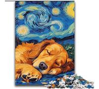 2000 Piece Jigsaw Puzzle for Adults And Teenagers Golden Retriever Night Sky for Age 14+ Intellectual Game Christmas Birthday Gifts 70x100cm