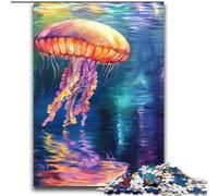 2000 Piece Jigsaw Puzzle for Adults And Teenagers Jellyfish Oil Painting Decompressing Intellectual Educational Toy Perfect Decoration 70x100cm