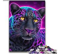 2000 Piece Jigsaw Puzzle for Adults And Teenagers Neon Leopard Decompressing Intellectual Educational Toy Perfect Decoration 70x100cm