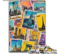 2000 Piece Jigsaw Puzzle for Adults And Teenagers Paris Collage Educational Stress Relief Toy Gifts for Friends And Family 70x100cm
