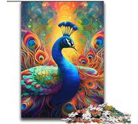 2000 Piece Jigsaw Puzzle for Adults And Teenagers Psychedelic Peacock,Decompressing Intellectual Educational Toy Birthday Gift 70X100cm