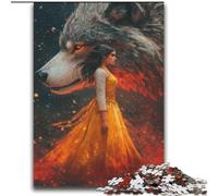 2000 Piece Jigsaw Puzzle for Adults And Teenagers The Wolf And The Girl Family Game Stress Reliever Difficult Challenge Artists Collection, Fine Art 70x100cm