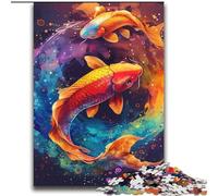 2000 Piece Jigsaw Puzzle for Adults And Teenagers Watercolor Goldfish,Fun Games Wall Decoration Unique Birthday And Xmas Gifts 70X100CM