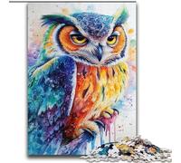 2000 Piece Jigsaw Puzzle for Adults And Teenagers Watercolor Owl for And from 14 Years And over Play Toys Because It Is Ideal As A Gift for The Whole Family 70x100cm