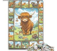 2000 Piece Jigsaw Puzzle for Adults And Teenagers Yak Collage Family Game Stress Reliever Difficult Challenge Artists Collection, Fine Art 70x100cm