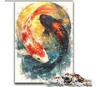2000 Piece Jigsaw Puzzle for Adults And Teenagers Yin Yang Koi for And from 14 Years And over Play Toys Because It Is Ideal As A Gift for The Whole Family 70x100cm