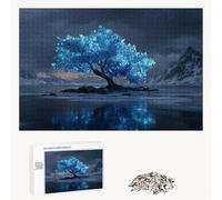 2000 Piece Jigsaw Puzzle for Adults, Blue & Tree Premium Wooden Puzzles with Poster, Classic Cut, Interlocking Pieces for Home Decor & Mindfulness 28 x 39 in - Aged 14+ Only (Not a Toy) P3#640