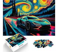 2000 Piece Jigsaw Puzzle for Adults Car on a starry night Made of cardboard for age 14 years and over Puzzle game Offered as gifts for the whole family。size：70x100cm/27.5x39.3inch