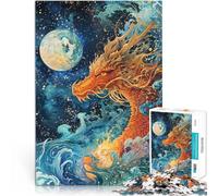 2000 piece jigsaw puzzle for adults Celestial Dragons Gaze Made of cardboard Suitable for ages 14 and up Puzzle game Offered as gifts for the whole family。size：70x100cm/27.5x39.3inch