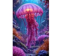 2000 Piece Jigsaw Puzzle for Adults Coral Jellyfish - Fun Challenges & Brainteasing Adult Jigsaws - Puzzle Games 2000 Piece