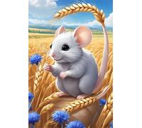 2000 Piece Jigsaw Puzzle for Adults Hamster Wheat Field - Fun Challenges & Brainteasing Adult Jigsaws - Puzzle Games 2000 Piece