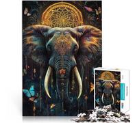 2000 piece jigsaw puzzle for adults Jungle Magic Elephant Made of cardboard,for age 14 years and over Educational toy game challenge deal as gifts for the whole family 。size:70x100cm/27.5x39.3inch