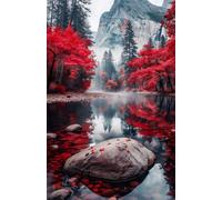 2000 Piece Jigsaw Puzzle for Adults Mountain Jungle Lake - Fun Challenges & Brainteasing Adult Jigsaws - Puzzle Games 2000 Piece