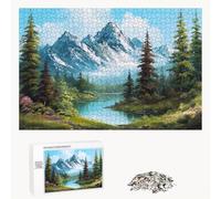 2000 Piece Jigsaw Puzzle for Adults, Mountain & Tree Premium Wooden Puzzles with Poster, Classic Cut, Interlocking Pieces for Home Decor & Mindfulness 30 x 41 in - Aged 14+ Only (Not a Toy) P3#232