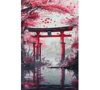 2000 Piece Jigsaw Puzzle for Adults Pink Ink Painting - Fun Challenges & Brainteasing Adult Jigsaws - Puzzle Games 2000 Piece