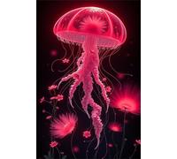 2000 Piece Jigsaw Puzzle for Adults Pink Jellyfish - Fun Challenges & Brainteasing Adult Jigsaws - Puzzle Games 2000 Piece