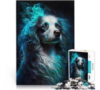2000 Piece Jigsaw Puzzle for Adults Poodle Dog Visionary Stressabbau-Spielzeug mit passendem Poster und Quizblatt70x100cm
