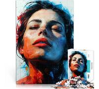 2000 piece jigsaw puzzle for adults Portrait of a woman Made of cardboard Suitable for ages 14 and up learning educational game Improving love between couples。size:70x100cm/27.5x39.3inch