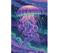 2000 Piece Jigsaw Puzzle for Adults Purple Jellyfish - Fun Challenges & Brainteasing Adult Jigsaws - Puzzle Games 2000 Piece