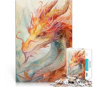 2000 Piece Jigsaw Puzzle for Adults Red Dragon Legendary Herausforderndes Spiel einzigartiges Herausforderungsspiel70x100cm