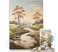 2000 Piece Jigsaw Puzzle for Adults River Landscape Art Made of cardboard for age 14 years and over Home Decor As a gift for the whole family and friends。size：70x100cm/27.5x39.3inch