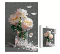 2000 Piece Jigsaw Puzzle for Adults, Roses & Landscape Premium Wooden Puzzles with Poster, Classic Cut, Interlocking Pieces for Home Decor & Mindfulness 30 x 41 in - Aged 14+ Only (Not a Toy) P3#1355