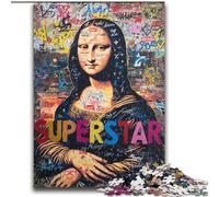 2000 Piece Jigsaw Puzzle for Adults Teens Mona Lisa Is Funny Challenging To Complete But Fun And Humorous Unique Birthday And Gifts 70x100cm