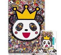 2000 Piece Jigsaw Puzzle for Adults Teens Panda Wearing Crown,Educational Games Home Decoration for Is Ideal As A Gift for The Whole Family 70x100cm