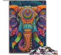 2000 Piece Jigsaw Puzzle for Adults Teens Psychedelic Elephant,Stress Reliever Difficult Challenge Is Ideal As Gifts for The Whole Family 70X100cm