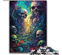2000 Piece Jigsaw Puzzle for Adults Teens Psychedelic Skull Road Educational Family Game Is Ideal As Gifts for The Whole Family for 14+ 70x100cm