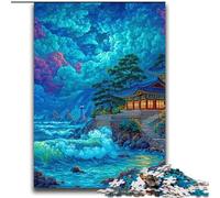 2000 Piece Jigsaw Puzzle for Adults Teens Traditional Korean Palace Towers,Help The Brain Exercise Addictive Toys to Cultivate Patience Perfect Decoration 70X100cm