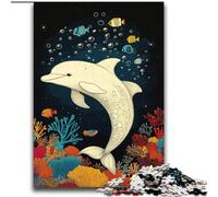 2000 Piece Jigsaw Puzzle for Adults Teens White Dolphin Educational Family Game Is Ideal As Gifts for The Whole Family for 14+ 70x100cm