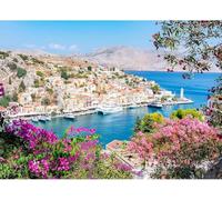 2000 Piece Jigsaw Puzzle for Adults That Interlock Perfectly with Letters on the Back Home Decoration Birthday Party Gift Toys for Men Women and Elderly (Greece Symi Town) 70x100CM