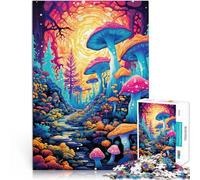 2000 Piece Jigsaw Puzzle for Adults Trippy forest full of mushrooms Made of cardboard for age 14 years and over Puzzle for Educational game for birthday and Christmas。size：70x100cm/27.5x39.3inch