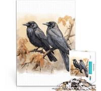 2000 Piece Jigsaw Puzzle for Adults Two black ravens Herausforderndes Spiel Angebot als Geschenk für die ganze Familie70x100cm