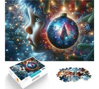 2000 Piece Jigsaw Puzzle for teenagers Child Gazing at Christmas Ornament Lustige Spiele für Heimdekoration70x100cm