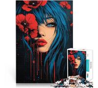 2000 Piece Jigsaw Puzzle for teenagers Girl and poppy flowers Relax Games 70x100cm Birthday Present, Gifts, Wall Art for and Age 14