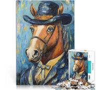2000 Piece Jigsaw Puzzle for teenagers Horse in Top Hat Lernspiele DIY Spielzeug Tolle Geschenke und Spielzeuge70x100cm