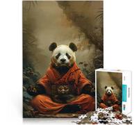 2000 Piece Jigsaw Puzzle for teenagers Panda Monk Mystic Meditate Analyse und Logik Geschenke für Freunde und Familie70x100cm
