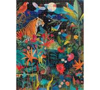2000 Piece Jigsaw Puzzle, Tiger & Flower Wall Art, Wooden Puzzle, 1T#1721