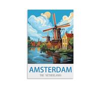 2000 piece jigsaw puzzles for adults，Amsterdam The Netherlands paper Puzzle Jigsaw Puzzle Artwork Intellective Educational Toys Gifts 100x70cm