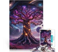 2000 Piece Jigsaw Puzzles For Adults and teenagers Cosmic Tree of Life ~ Made of cardboard，for age 14+ Antistress Vacation at home Killing time Great Gift。size：70x100cm/27.5x39.3inch