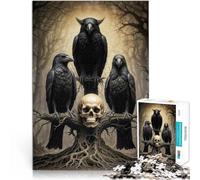 2000 Piece Jigsaw Puzzles For Adults and teenagers Three Ravens Made of cardboard Suitable for ages 14 and up game wall decoration Unique gifts for birthday and Christmas。size:70x100cm