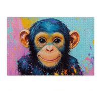 2000 Piece Jigsaw Puzzles for Adults, Animal Puzzles for Adults, Gift for Women, Christmas, Family Wooden Puzzle Educational Games, Challenging Adult Jigsaws, Box Packaging, Chimpanzees Pattern V-53